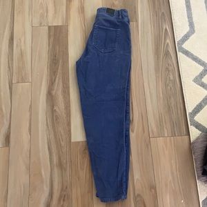 BDG blue corduroy mom jeans by urban outfitters.
